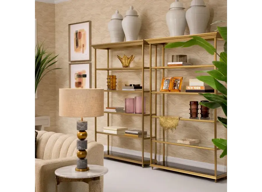 Armoire 'Watson' - Brushed Brass Finish