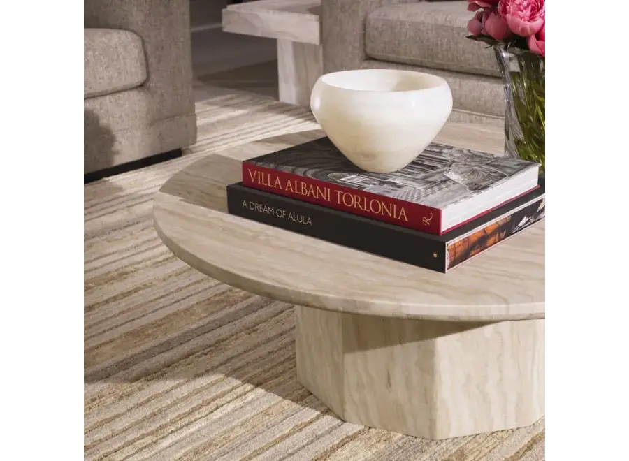 Table basse 'Florence' - Travertine