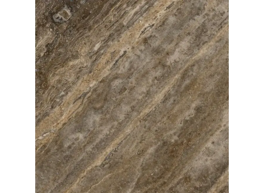 Table basse 'Florence' - Silver travertine