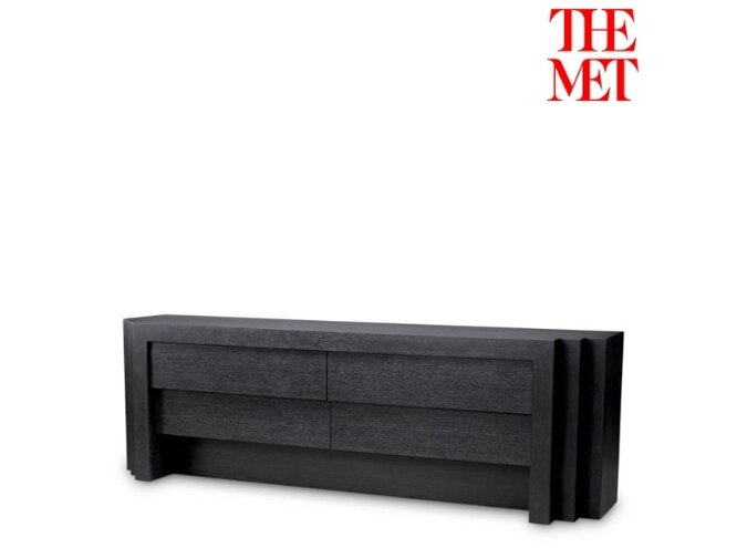 Dressoir Metropolitan - L - Charcoal grey oak veneer