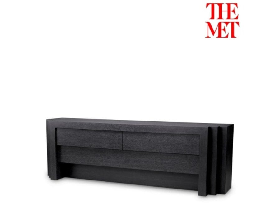Commode Metropolitan - L - Charcoal grey oak veneer