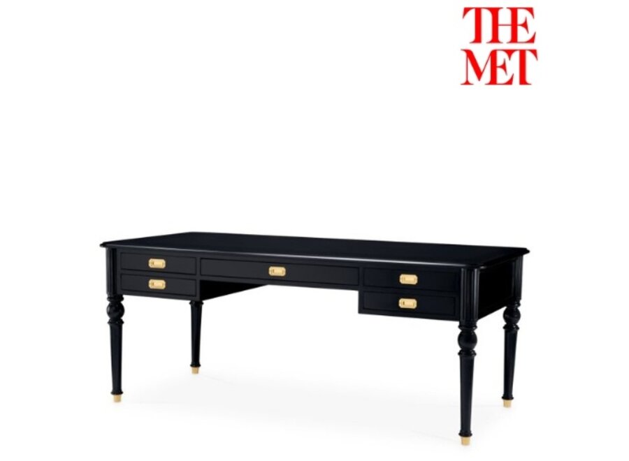 Bureau 'Wimbledon' - Waxed Black Finish