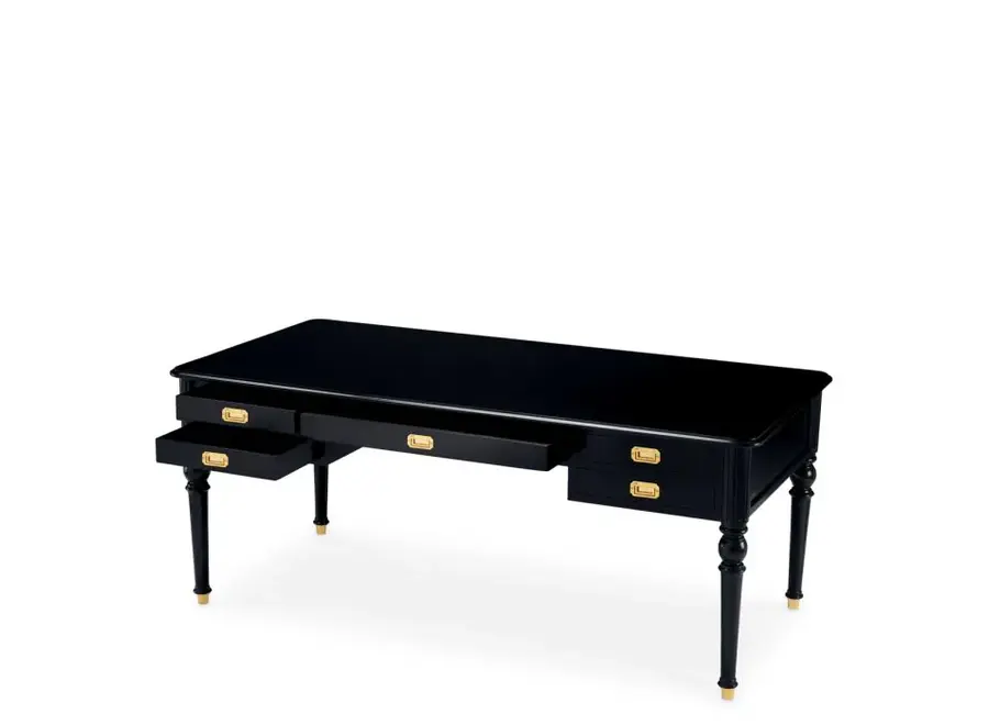 Bureau 'Wimbledon' - Waxed Black Finish