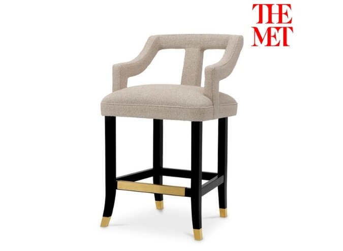 Thekenstuhl Roumier - Palmer Beige