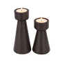 Porte-bougies Emily - Brown - set of 2