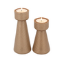 Candle holder Emily - Copper - Set of 2