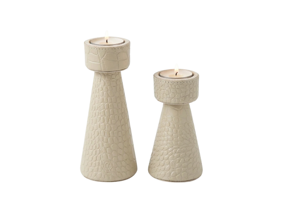 Kandelaar Claire- Beige- set of 2