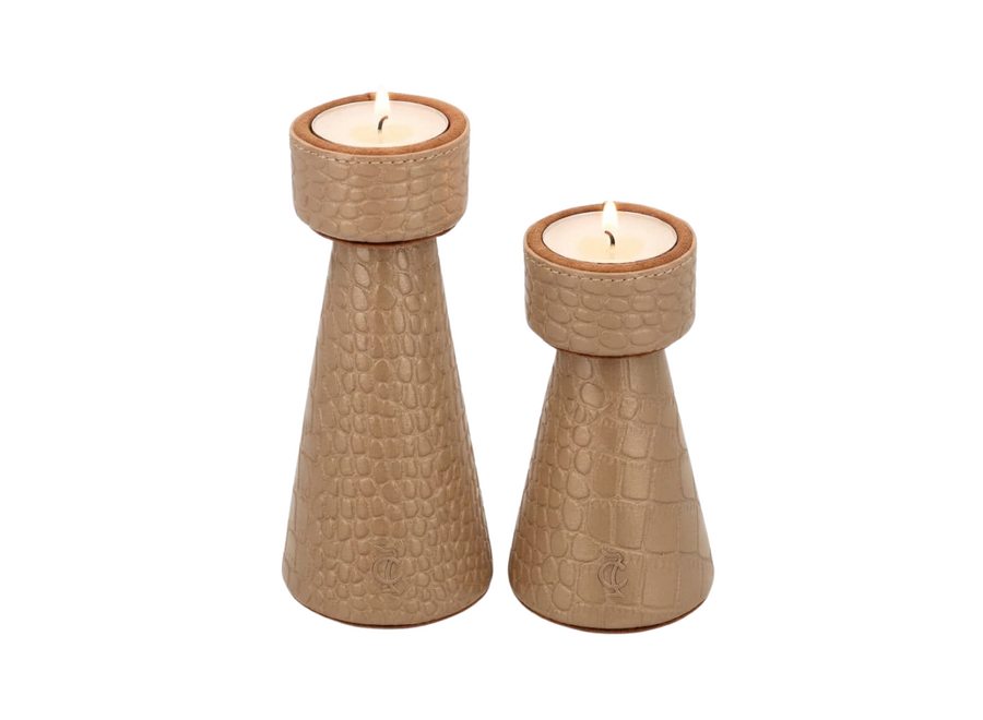 Candle holder Claire - Copper -  set of 2