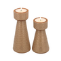 Candle holder Claire - Copper -  set of 2