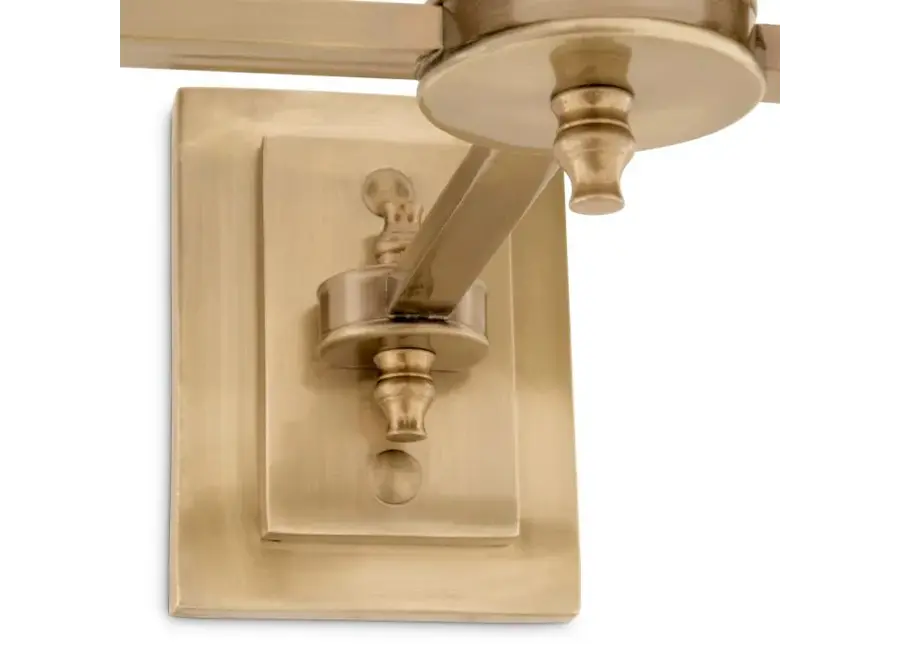 Wandlamp 'Lexington' - Double - Black/Brass