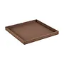 Tablett Matteo Square - Marrone