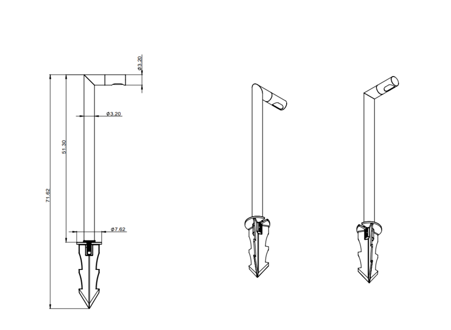 'RIO' Path lighter - Outdoor - Bronze