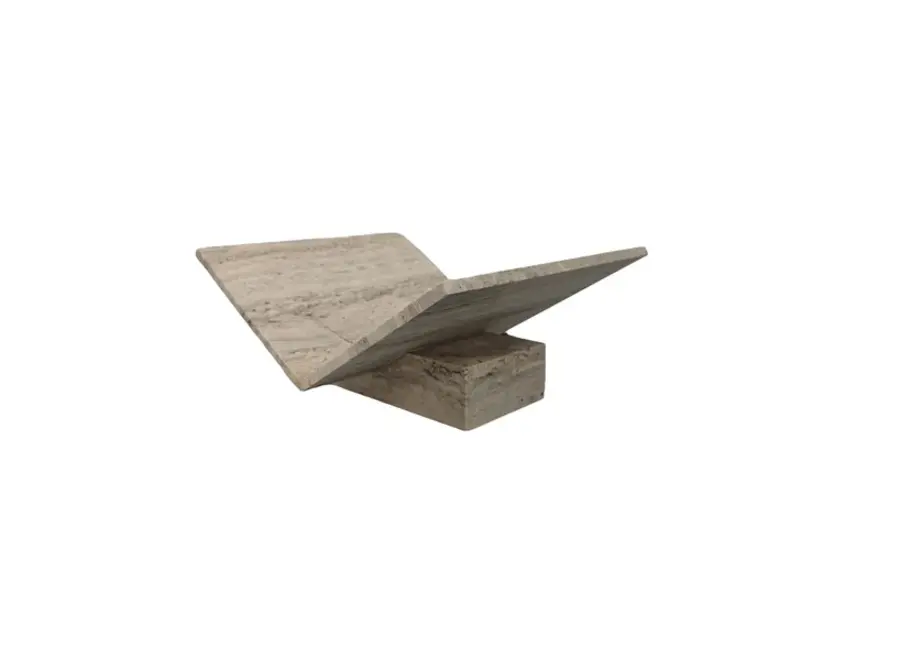 Buchständer 'Riserva' - Onyx - Travertine
