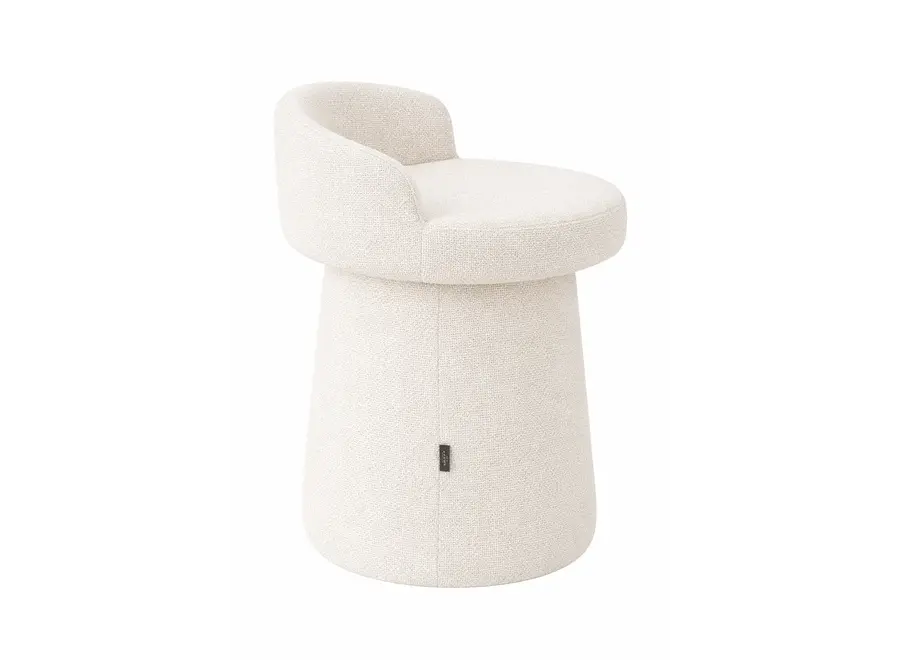 Vanity stool Romee - White/Beige