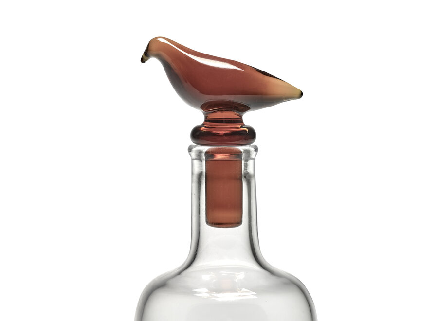 Kelly Wearstler - Perch carafe Transparant + stopper Amber