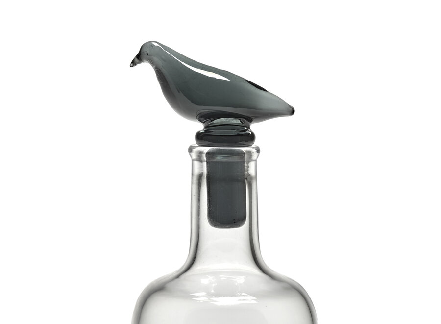 Kelly Wearstler - Perch carafe Transparant  + bouchon Smoky Grey