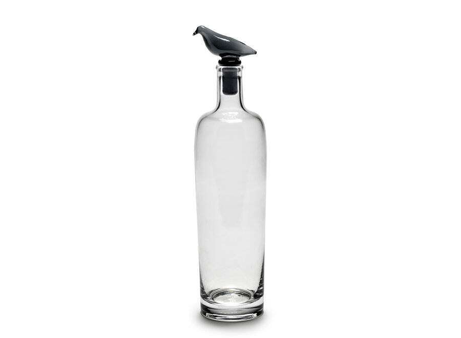 Kelly Wearstler - Perch carafe Transparant  + bouchon Smoky Grey
