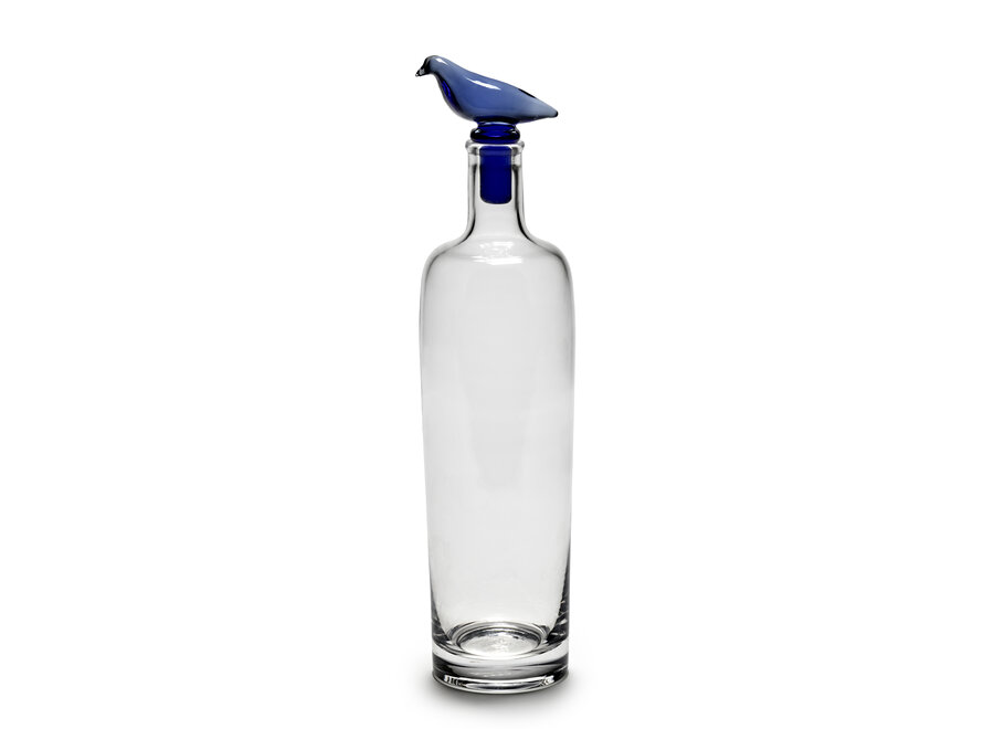 Kelly Wearstler - Perch karaf Transparant + stopper Blue
