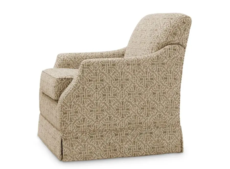 Swivel chair 'Madison' - Frieze jacquard beige