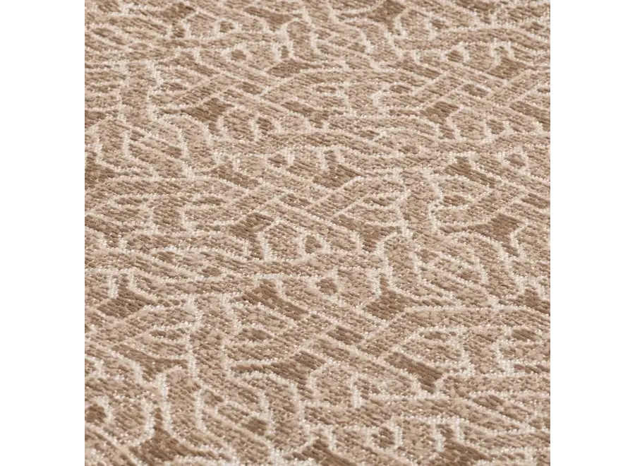 Draai fauteuil 'Madison' - Frieze jacquard beige