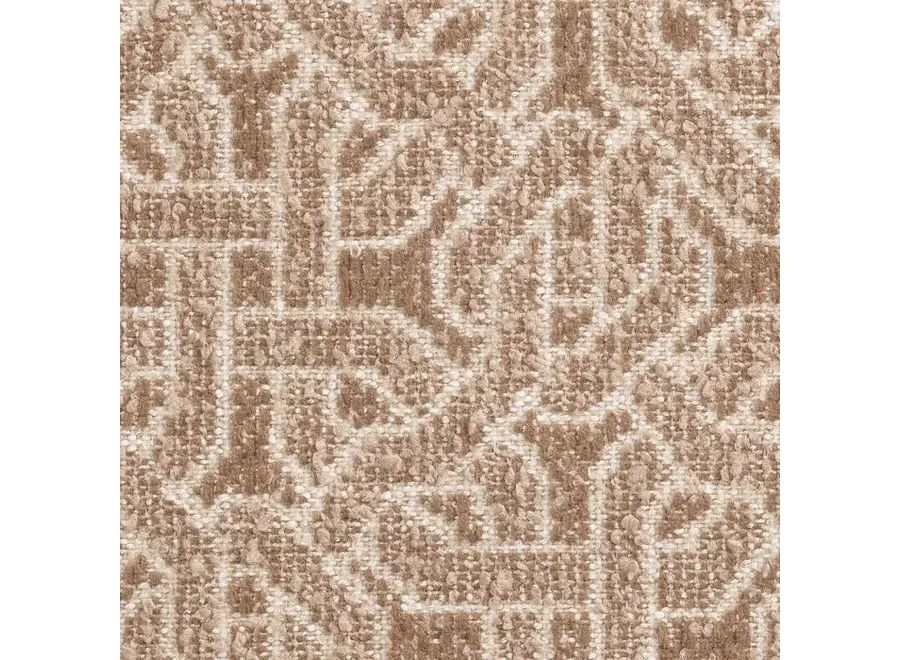 Fauteuil pivotant 'Madison' - Frieze jacquard beige