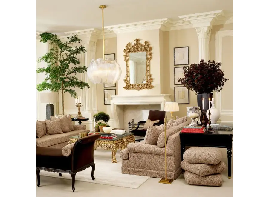 Hocker 'Greenwich' - Jacquard Beige