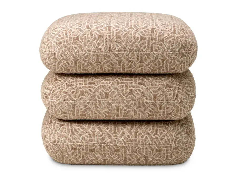 Tabouret 'Greenwich' - Jacquard Beige