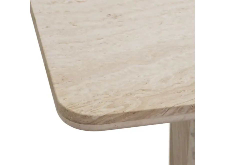 Eettafel 'Piazza' - Travertine