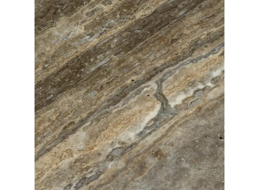 Eettafel 'Florence' - Silver Travertine