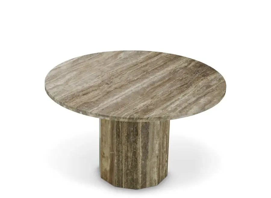 Eettafel 'Florence' - Silver Travertine