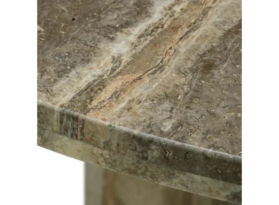 Dining table 'Florence' - Silver Travertine