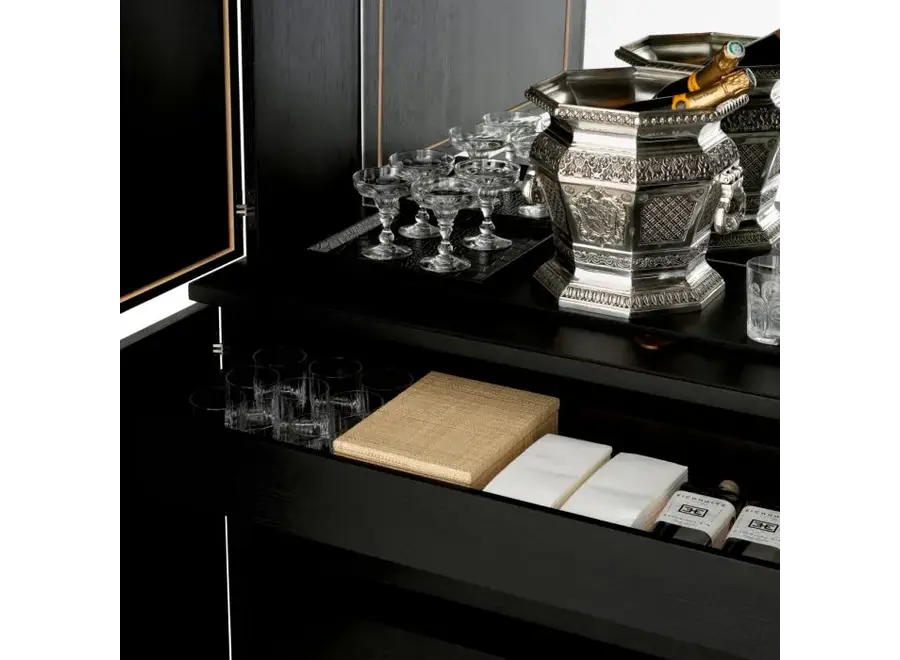 Meuble bar 'Kellam' - Black Finish