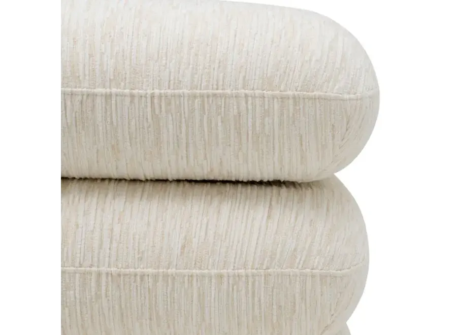 Hocker 'Greenwich' - Jacquard Off-white