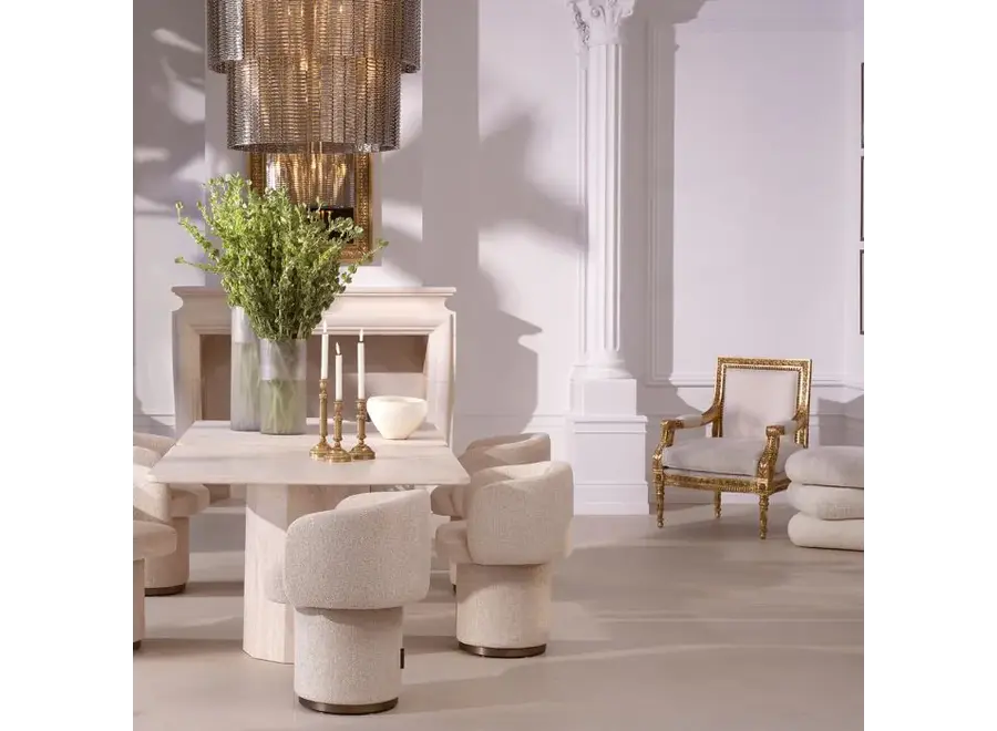 Hocker 'Greenwich' - Jacquard Off-white