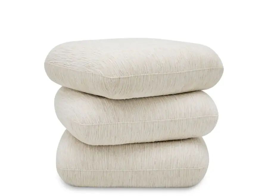 Hocker 'Greenwich' - Jacquard Off-white