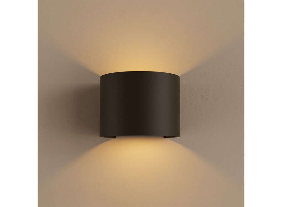 Lampe murale 'Bari' Round - Platinum