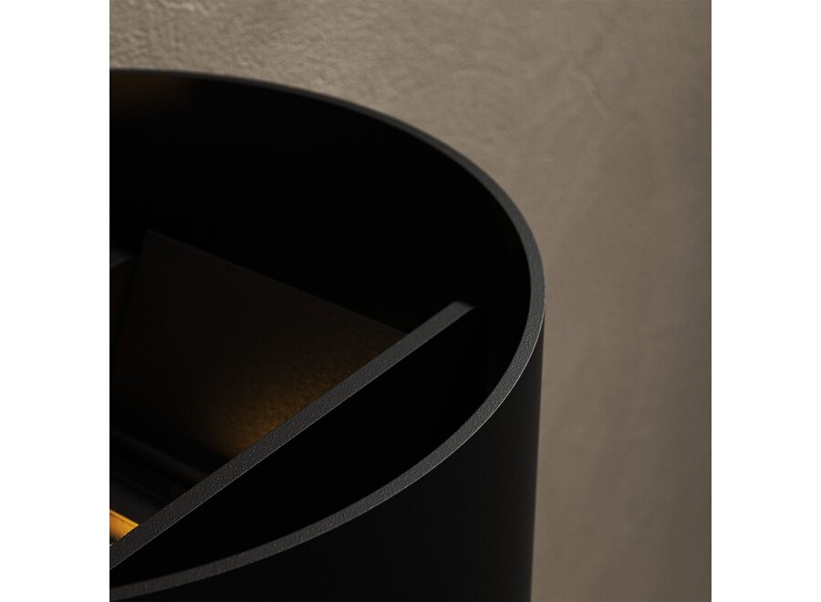 Lampe murale 'Bari' Round - Black