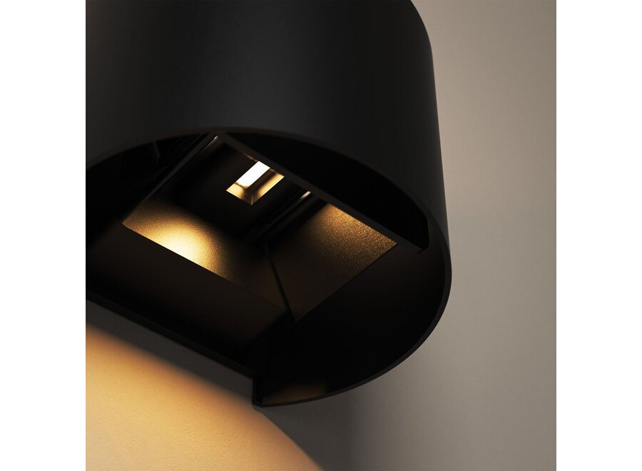Lampe murale 'Bari' Round - Black