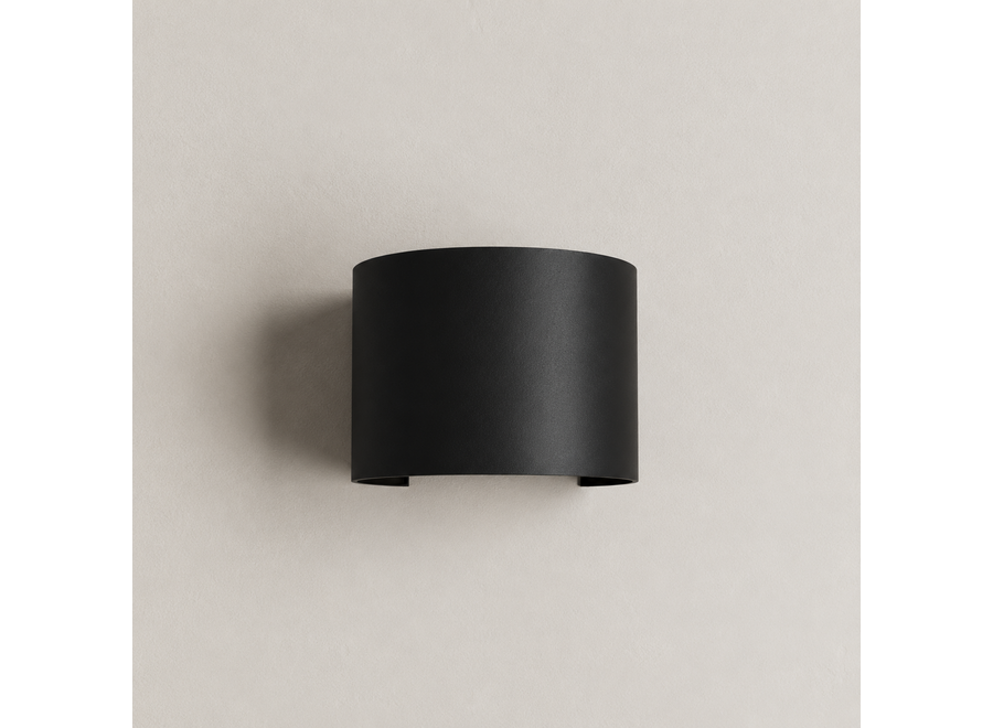 Wandlamp 'Bari' Round - Black