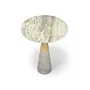 Side Table Mizu - Silver Travertine