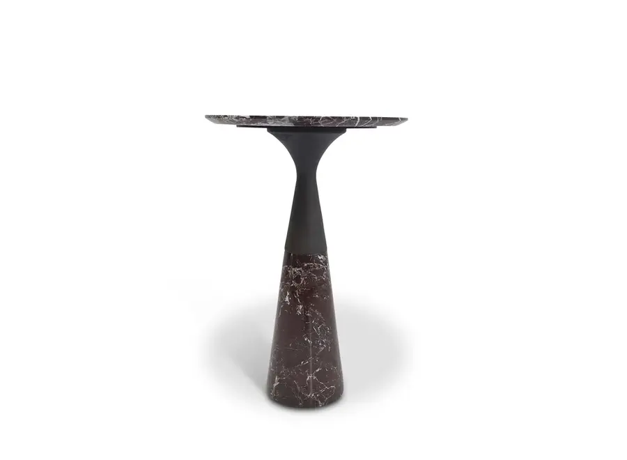 Side Table Mizu - Burgandy Marble