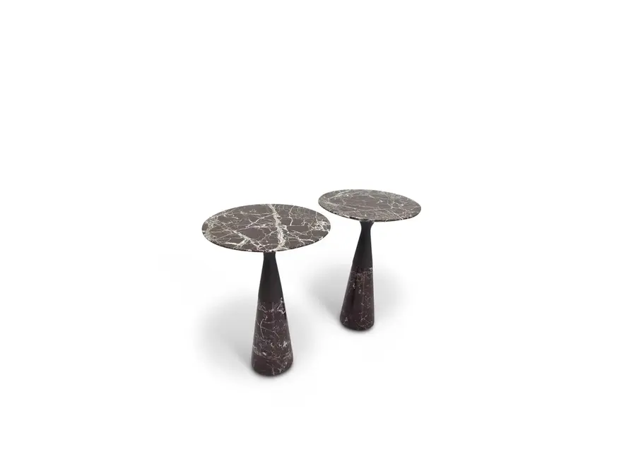 Side Table Mizu - Burgandy Marble
