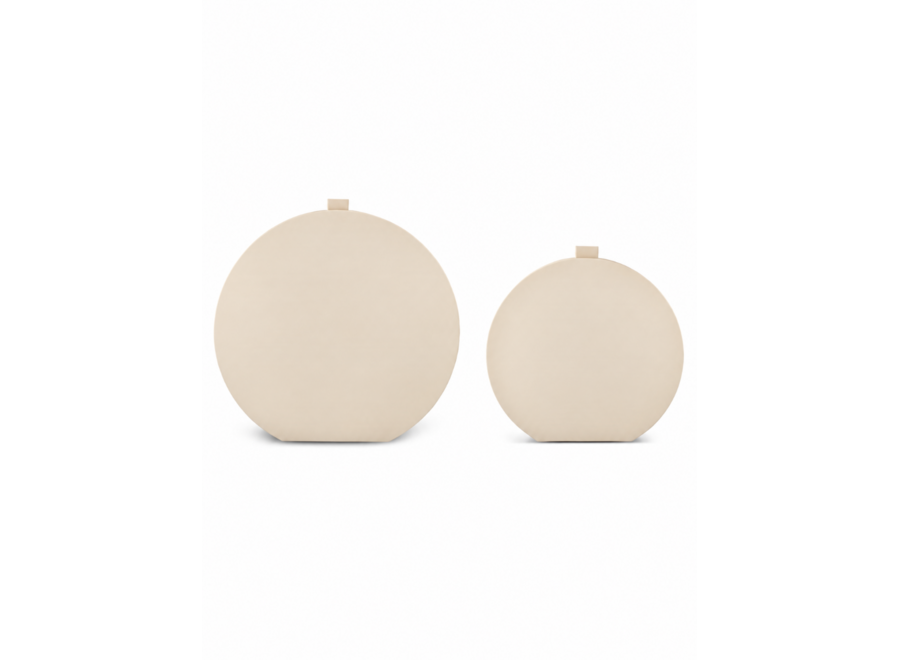 Vaas 'Ferro' - L - Beige