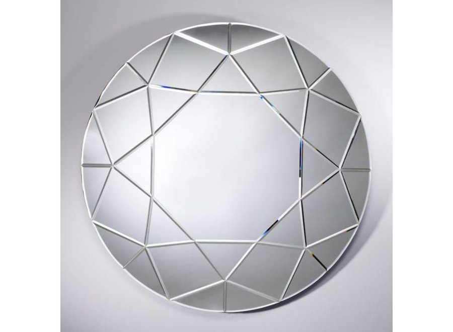 Large round mirror 'Round Diamond'