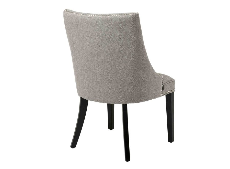 Dining chair 'Bermuda' - Herringbone brown grey