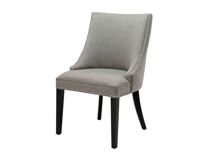 Dining chair Bermuda - Herringbone brown grey