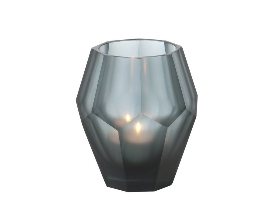 Tealight holders - Okhto bleu 'S' set of 4