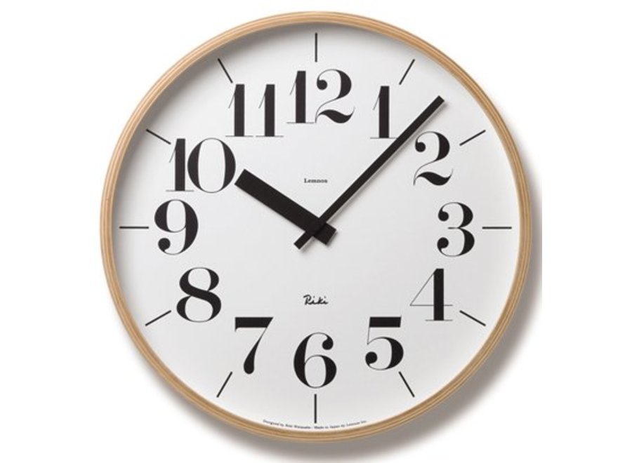 RIKI wall clock combines beatiful design with excellent readability