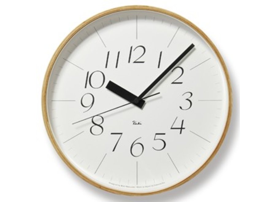 RIKI wall clock combines beatiful design with excellent readability