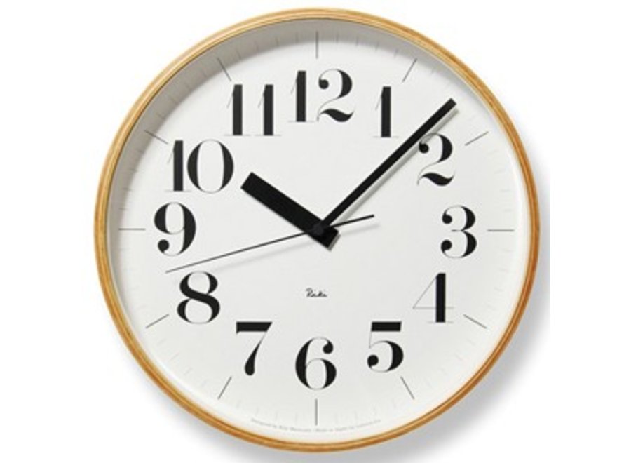 RIKI wall clock combines beatiful design with excellent readability